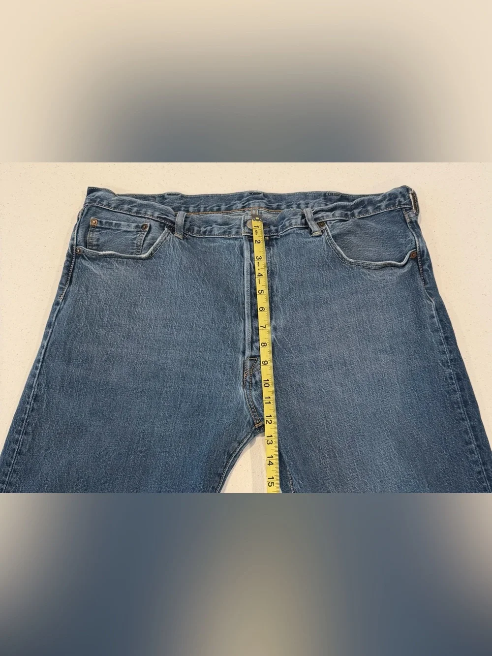 Levi's 501 Jeans Men 40x30 Blue Straight Leg Button Fly Red Tab Denim